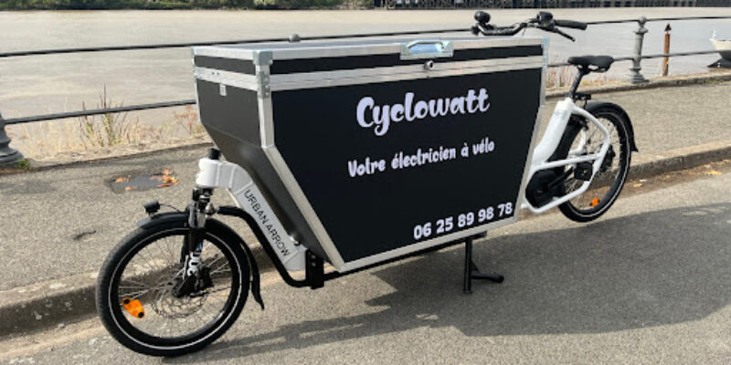 Cyclowatt électricien à vélo Nantes sud