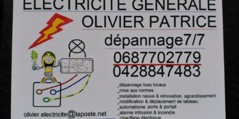 ELECTRICITE GENERALE Olivier PATRICE