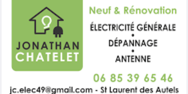 Jonathan Châtelet (Orée d’Anjou) – Électricité générale