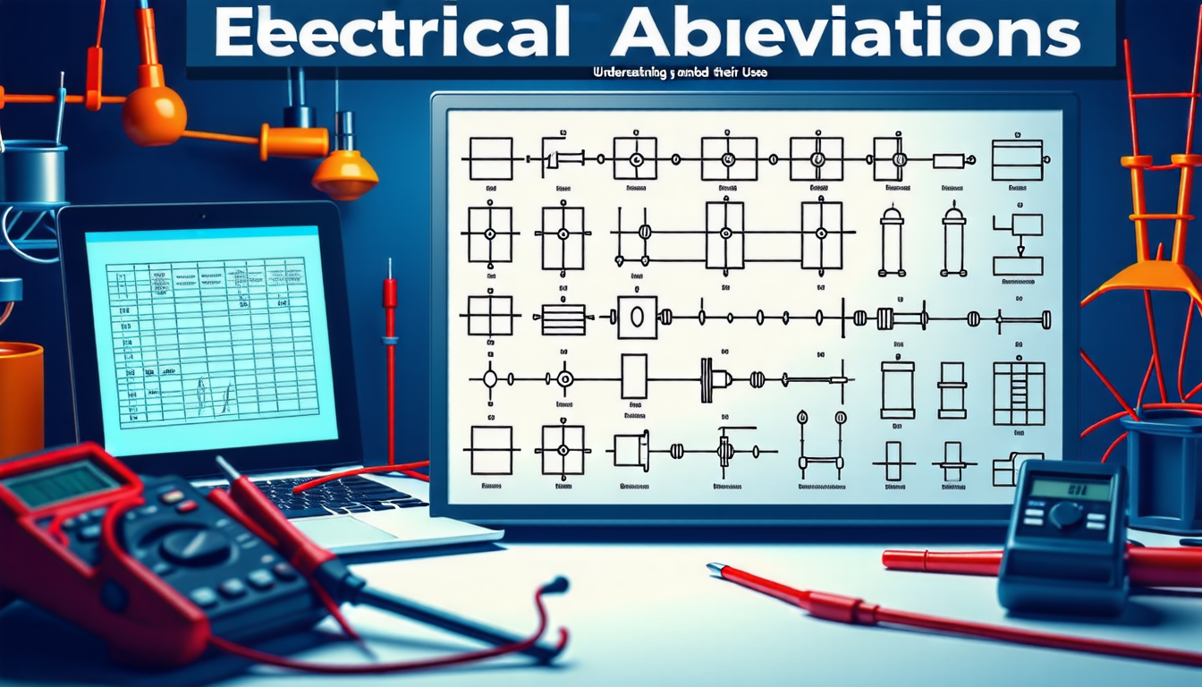 découvrez notre guide complet sur les abréviations électriques. apprenez à déchiffrer les symboles couramment utilisés et comprenez leur utilisation dans le domaine de l'électricité pour améliorer vos connaissances et compétences.